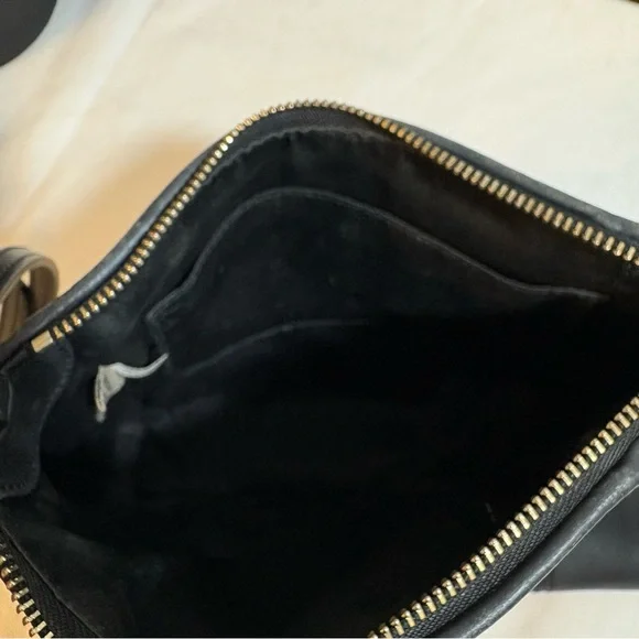 COACH Black Leather Crossbody Bag Preloved - Picture 14 of 15
